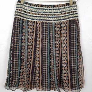 Free People Size 2 Skirt Sequin Sheer Silk Flowy
